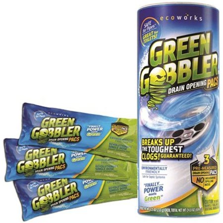 TINKERTOOLS Gobbler Canist Drain Cleaning&#44; Green TI319067